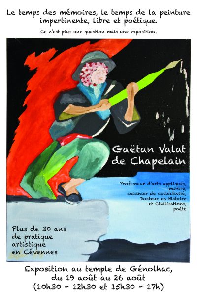 affiche expo de Gaetan 2014